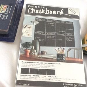 3/$10 | Peel & Stick Chalkboard-slate gray-4 sheets